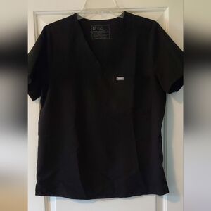 Figs Technical Collection Black  Short Sleeve Shirt  Size L